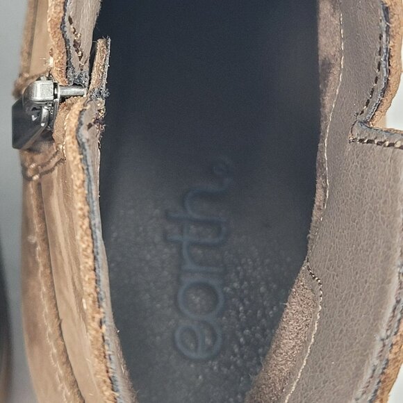 Earth Women's Brown Suede Side-Zip Ankle Boots US Size 10M - Picture 8 of 11